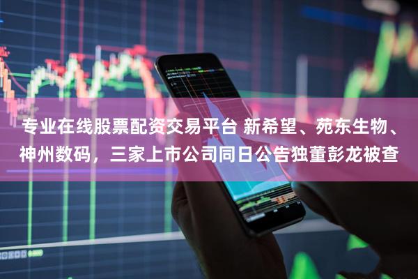 专业在线股票配资交易平台 新希望、苑东生物、神州数码，三家上市公司同日公告独董彭龙被查
